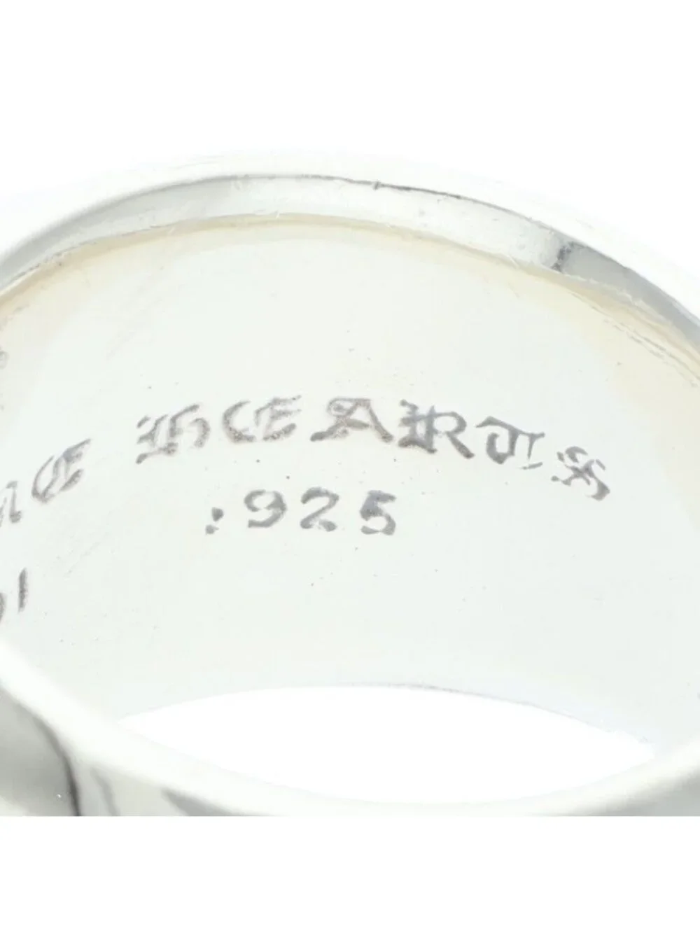 Chrome Hearts Dagger Heart Silver Ring